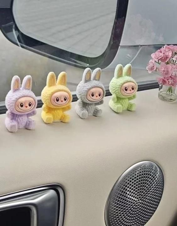 Trendy Labubu Mini Car Dashboard ( Pack of 4 )